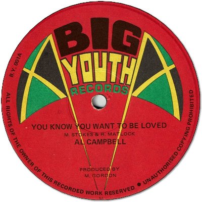 YOU KNOW YOU WANT TO BE LOVED (VG+/WOL) / YOU KNOW YOU WANT TO BE DUB (VG+)