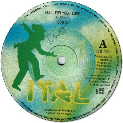 FOOL FOR YOUR LOVE (VG+) / I CARE (EX)