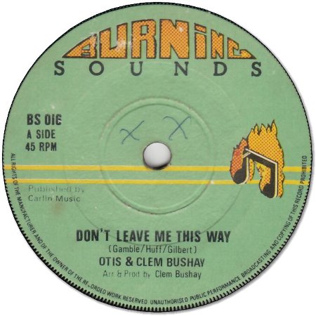 DON'T LEAVE ME THIS WAY (VG- to VG+) / VERSION (VG-)