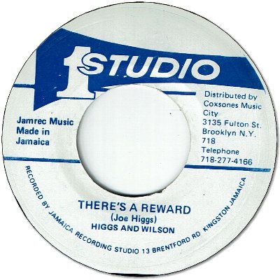 THERE'S A REWARD (VG to VG-) / unknown SKA inst