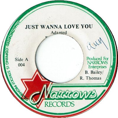 JUST WANNA LOVE YOU (VG+) / VERSION (VG+)