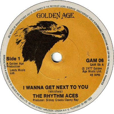 I WANNA GET NEXT TO YOU (VG-) / VERSION (VG-)