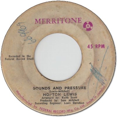 SOUND AND PRESSURE (VG-) / OH TELL ME DARLING (VG-)