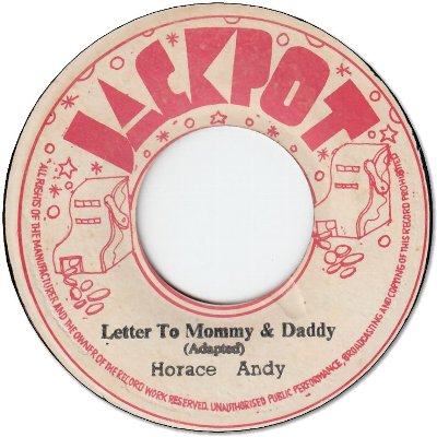 LETTER TO MOMMY & DADDY (VG+) / MY DEDICATION