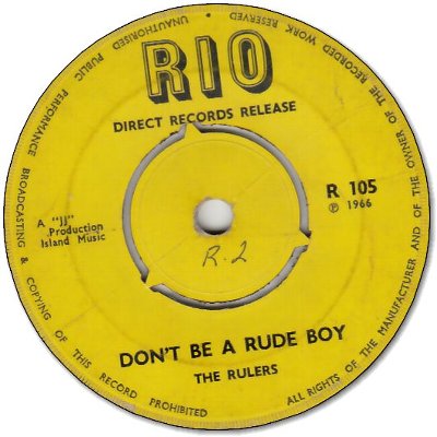 DON'T BE A RUDE BOY (VG-/WOL) / BE GOOD (VG-)