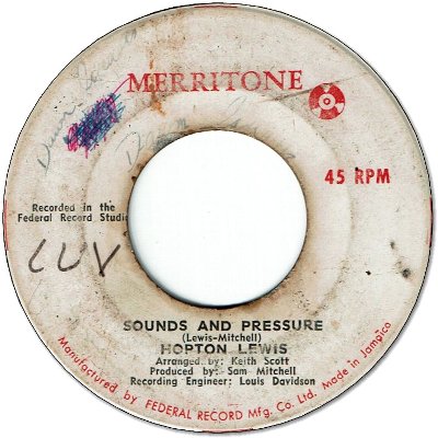 SOUNDS AND PRESSURE (VG/WOL) / OH TELL ME DARLING (VG)