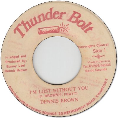 I’M LOST WITHOUT YOU (VG+)