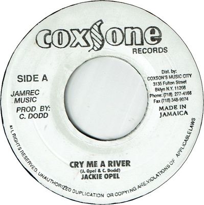 CRY ME A RIVER (VG) / ETERNAL LOVE (VG-)