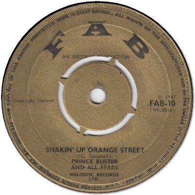SHAKIN’UP ORANGE STREET(VG- to VG) / BLACK GIRL (VG)